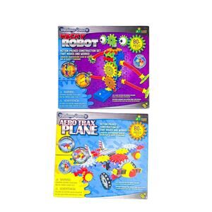 Techno Gears Wacky Robot & Aero Trax Plane Bundle Listing
